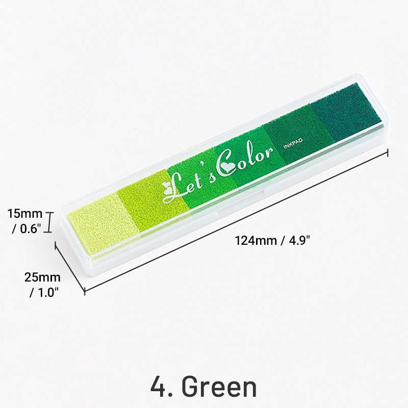 Gradient Colors Stamp Ink Pad - Green in 2023