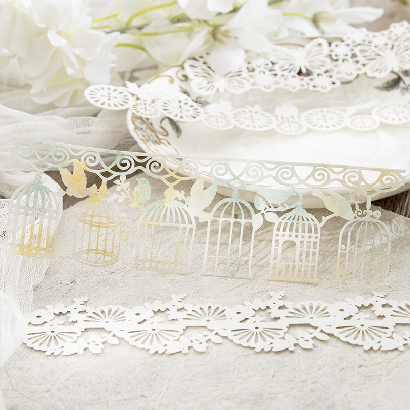 Long Strip Lace Cutout Decorative Paper b3