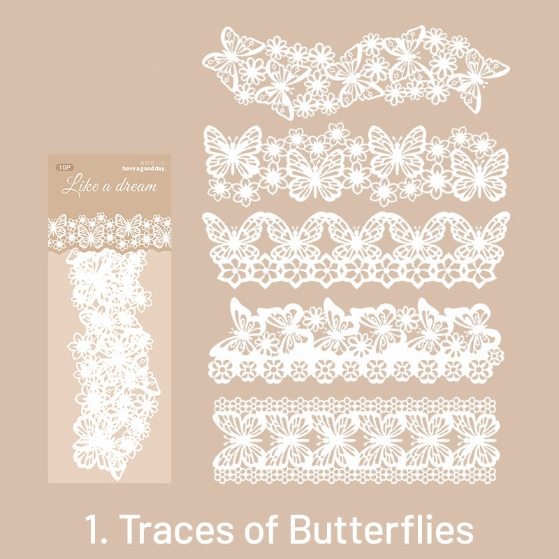 Long Strip Lace Cutout Decorative Paper sku-1