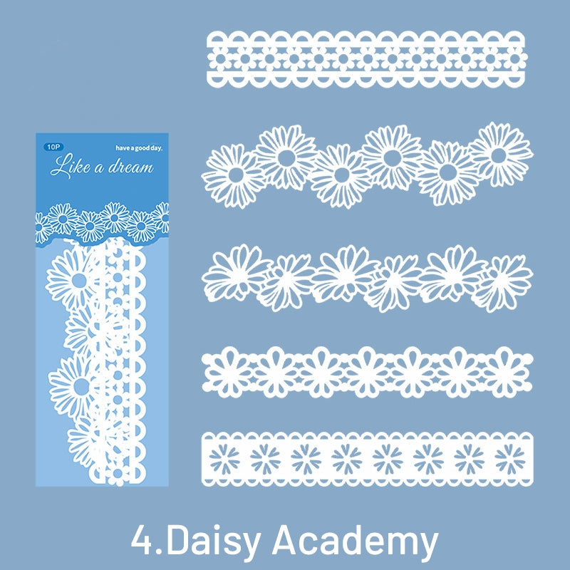 Long Strip Lace Cutout Decorative Paper sku-4