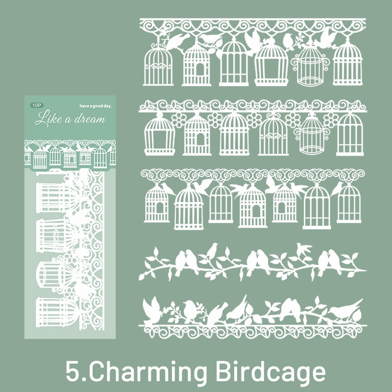 Long Strip Lace Cutout Decorative Paper sku-5