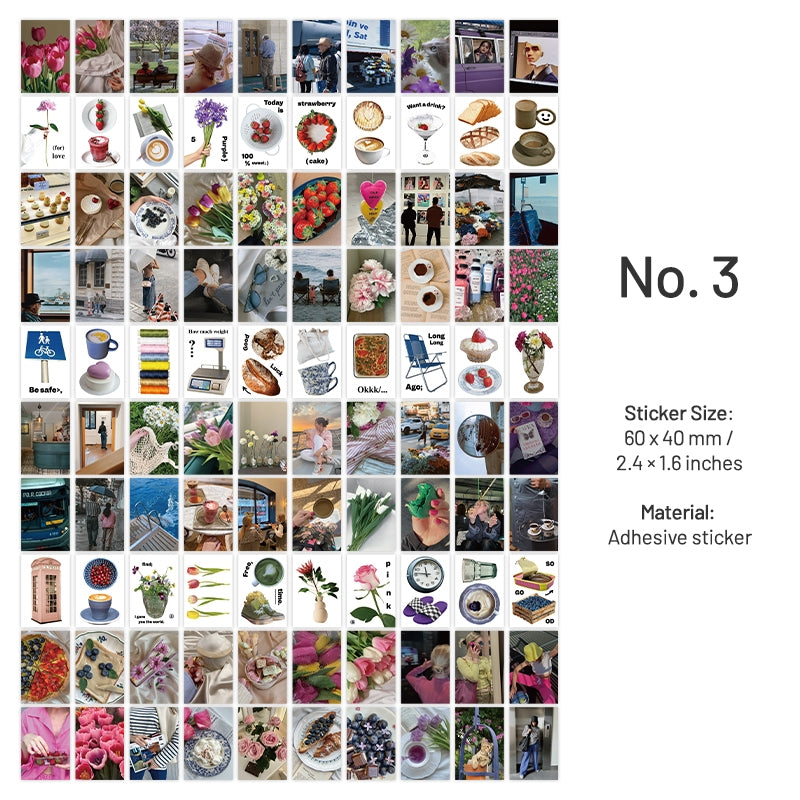 Love Your Life Journal Decorative Sticker Book-Food, Flowers, Fine Views sku-3