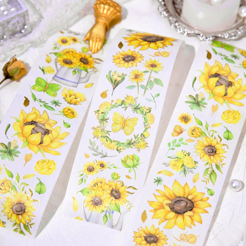 Love's Vow Series Hot Stamping Flower Washi Tape b2