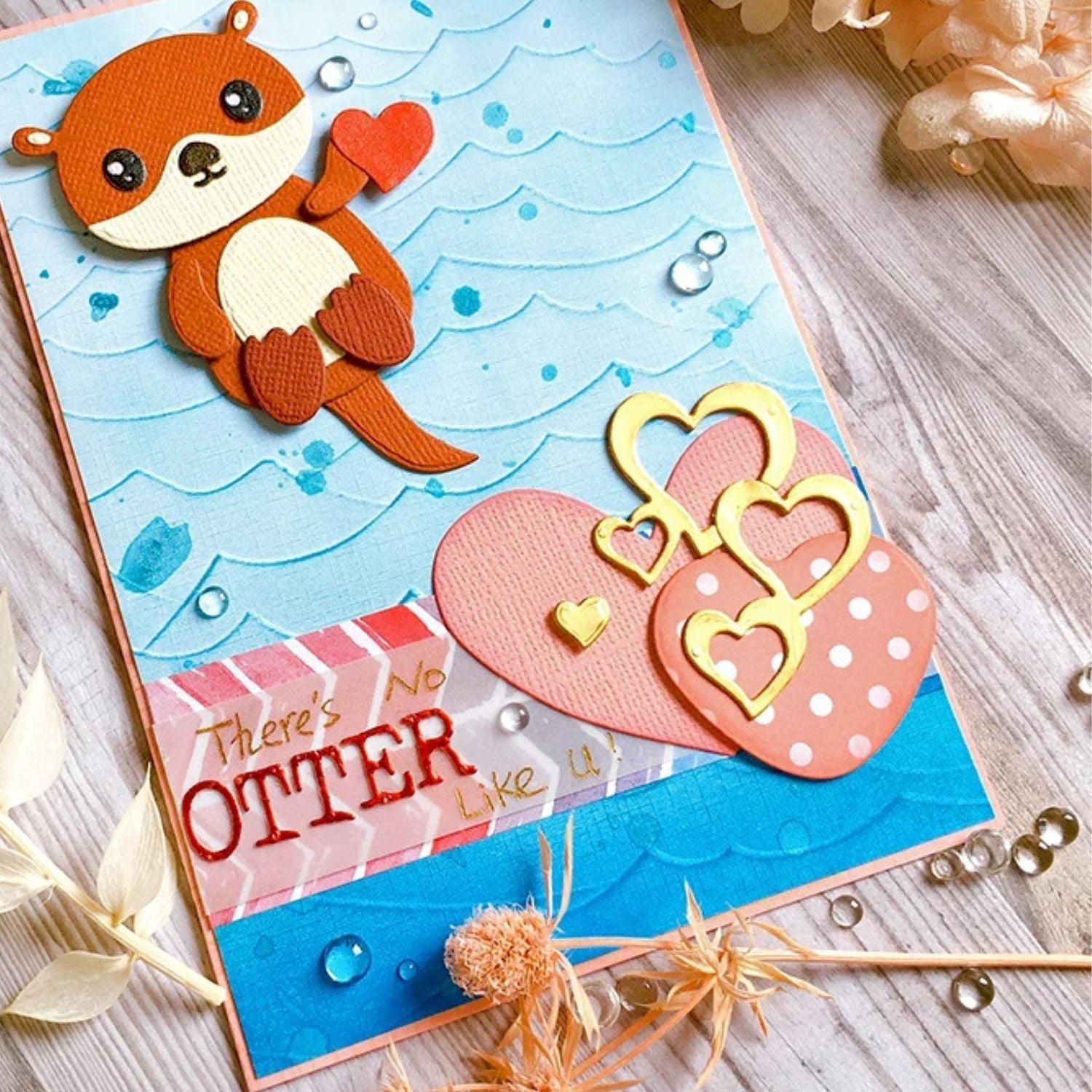 Lovely Otter Carbon Steel Crafting Dies Scrapbooking Die-Cuts4