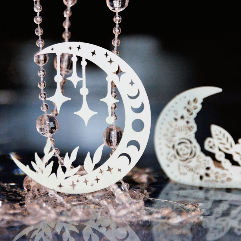 Lunar Phase-themed Exquisite Cutout Decorative Paper c