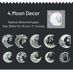 Lunar Phase-themed Exquisite Cutout Decorative Paper sku-4
