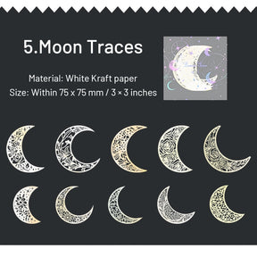 Lunar Phase-themed Exquisite Cutout Decorative Paper sku-5