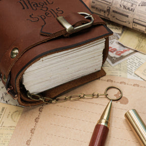 Magic Spells micro magic book theme high-end retro handmade cowhide creative feelings diary notebook 3