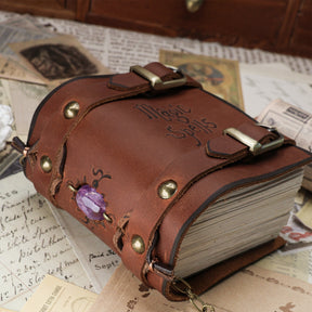 Magic Spells micro magic book theme high-end retro handmade cowhide creative feelings diary notebook 4