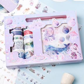 Magical Girl Cherry Blossom Celestial Cartoon Scrapbook Kit b5