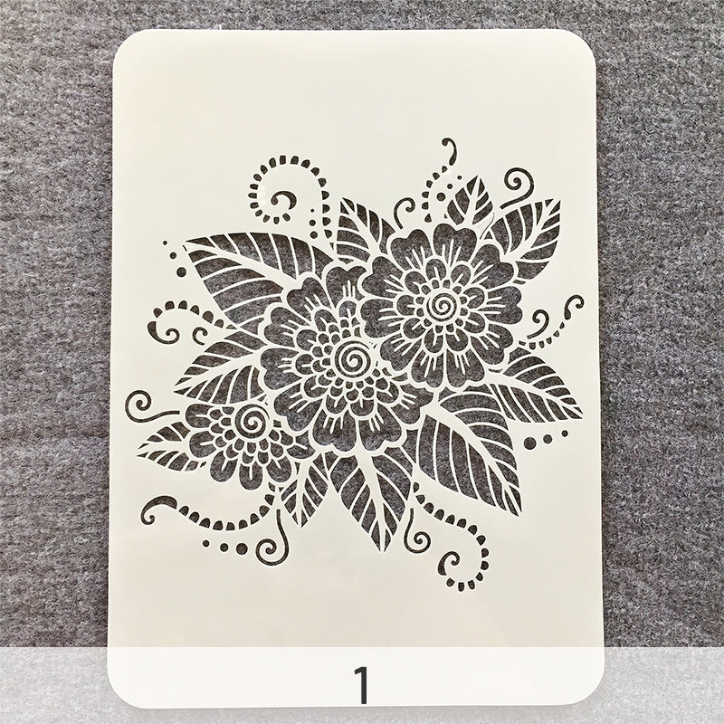 Mandala Hollow Drawing Template Craft Tool 12