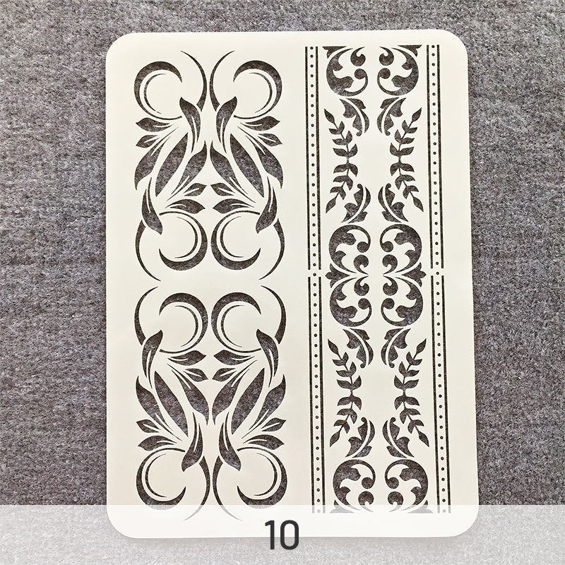 Mandala Hollow Drawing Template Craft Tool sku-10