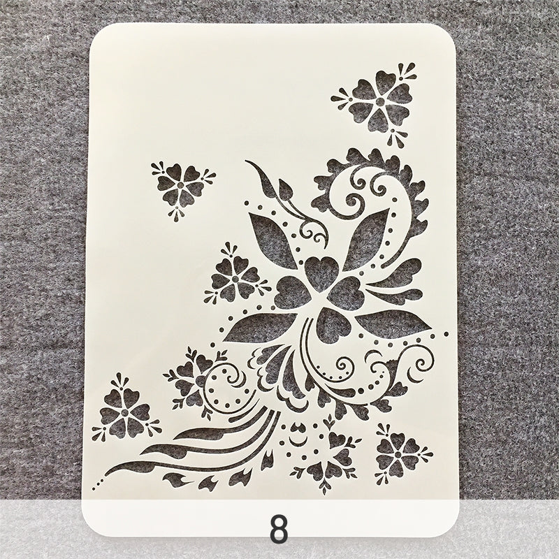 Mandala Hollow Drawing Template Craft Tool sku-8