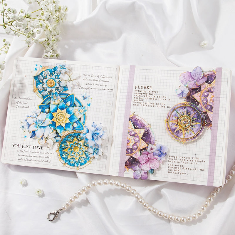 Mandala Hot Stamping Gold PET Stickers b4