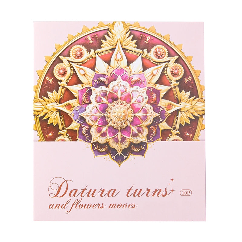 Mandala Hot Stamping Gold PET Stickers b6