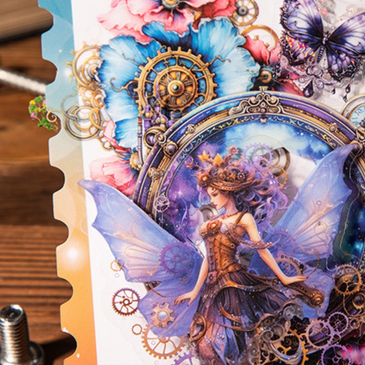 Mechanical Elf Series Fantasy Border Decoration Landscape Sticker 12