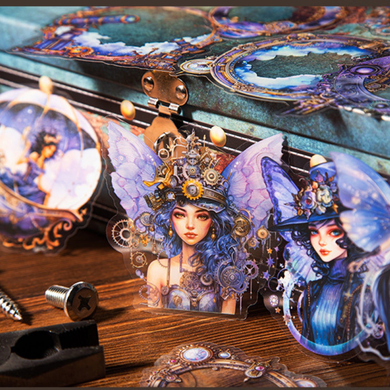 Mechanical Elf Series Fantasy Border Decoration Landscape Sticker 16