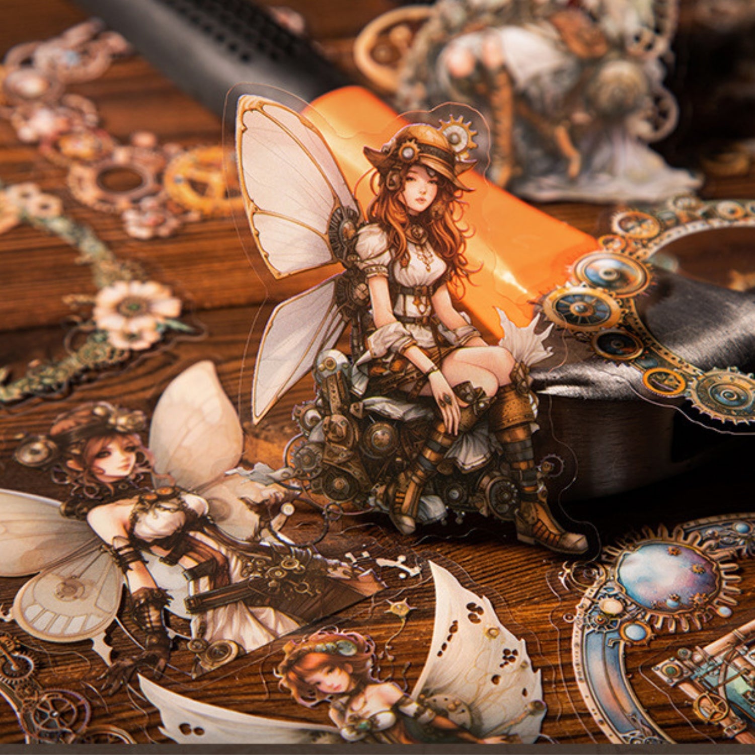 Mechanical Elf Series Fantasy Border Decoration Landscape Sticker 20