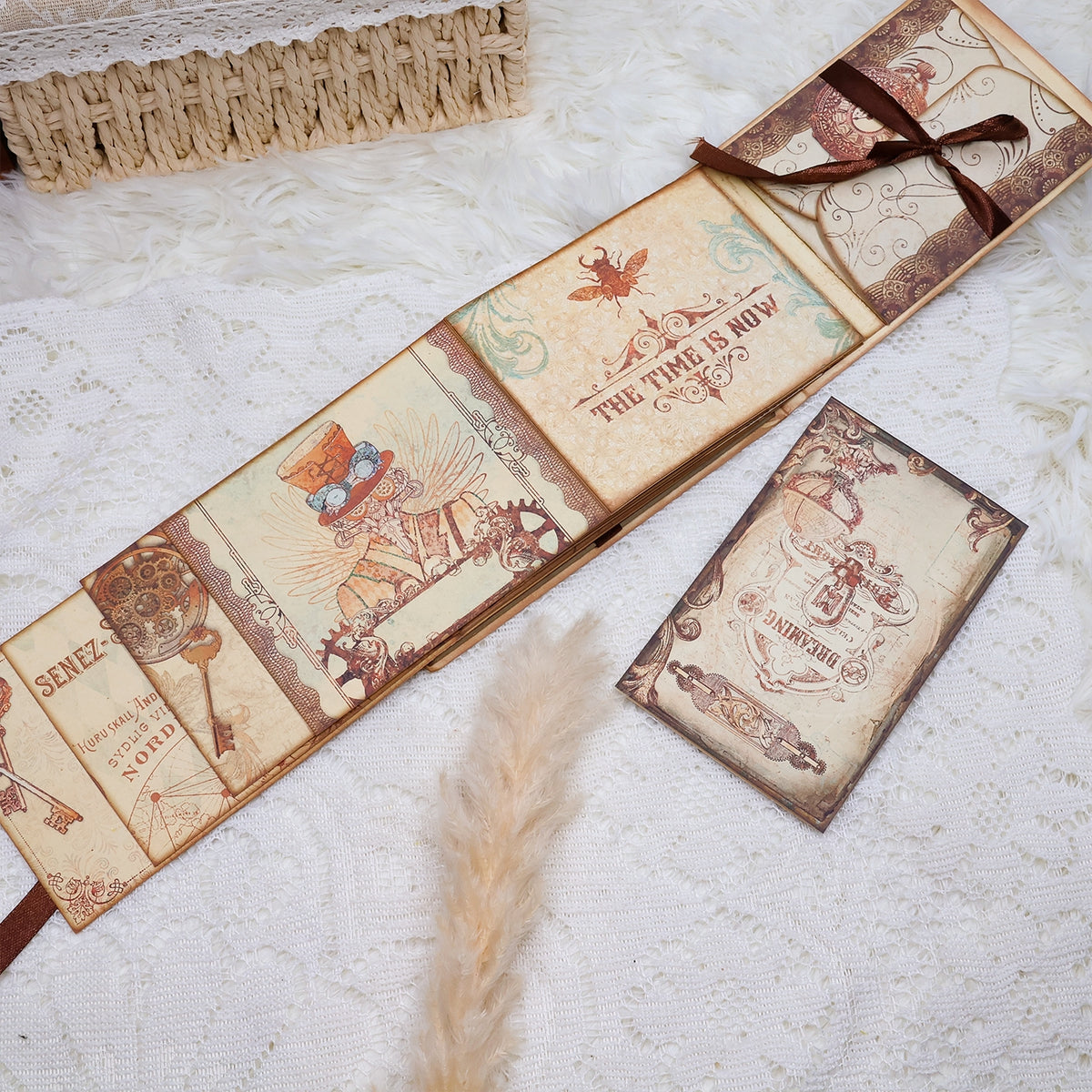 Medieval Steampunk Junk Journal Kit - Handmade Folio by Stamprints