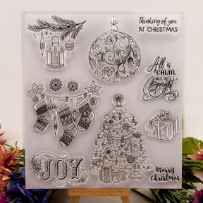 Merry Christmas Themed Silicone Stamps a