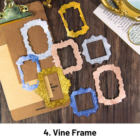 Metal Mirror Series Frame Theme Stickers9