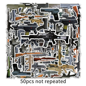 Military Firearm Vinyl Stickers a