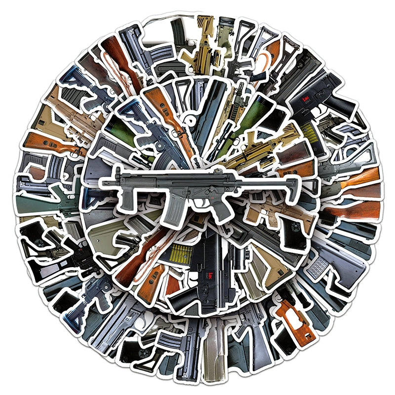 Military Firearm Vinyl Stickers b