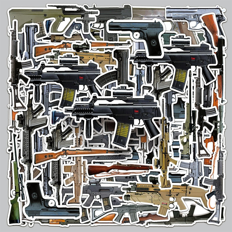 Military Firearm Vinyl Stickers b3