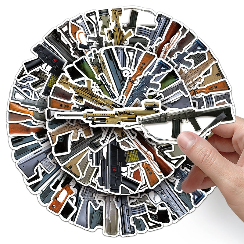 Military Firearm Vinyl Stickers c