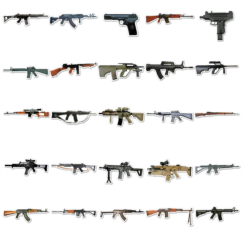 Military Firearm Vinyl Stickers c3