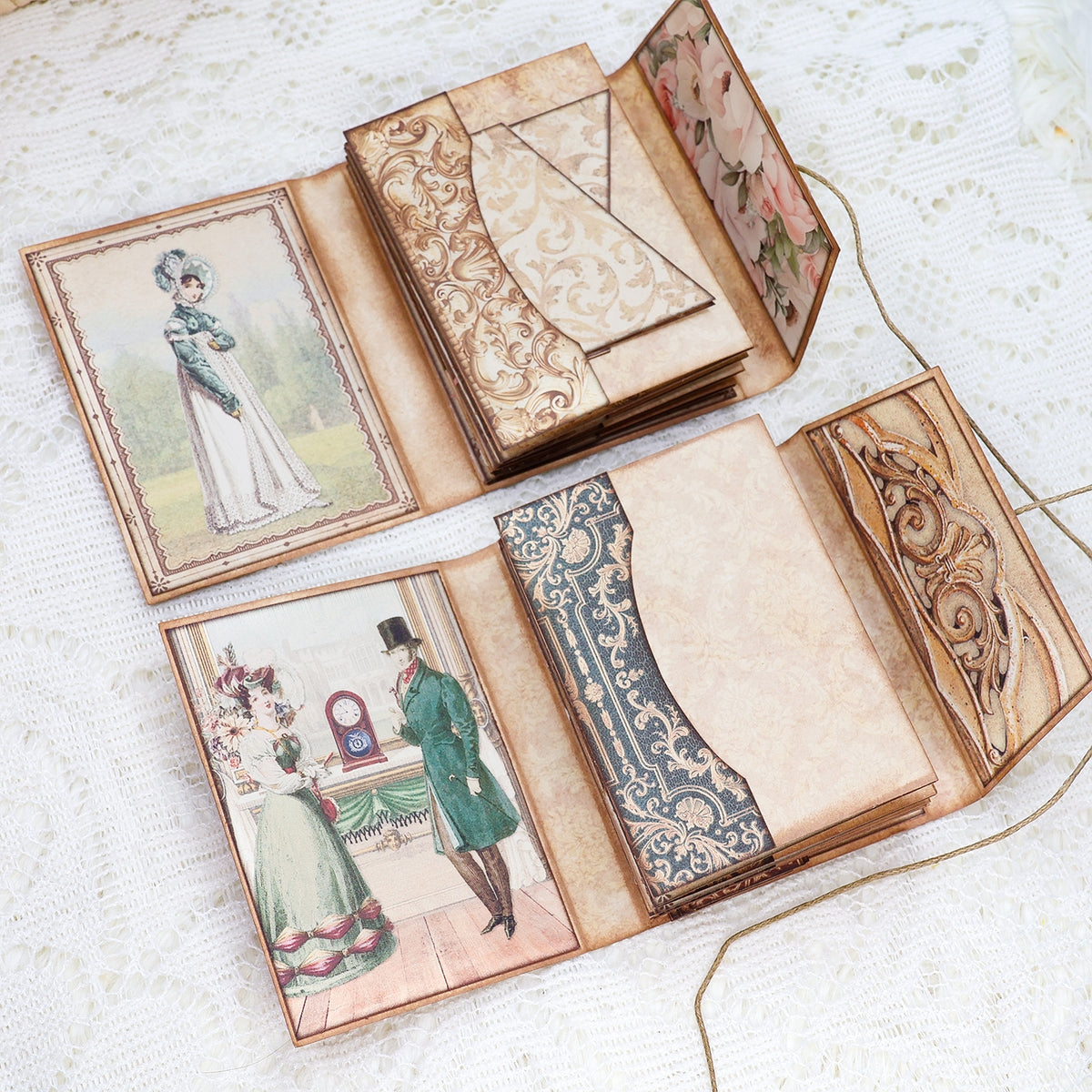 Mini Medieval Noble Characters Junk Journal Kit - 2 Piece Set | Stamprints