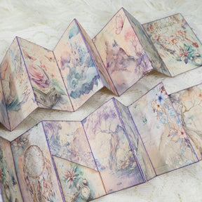 Mini Purple Fairytale Forest Handmade Junk Journal Folio Kit (2 Pcs) 1