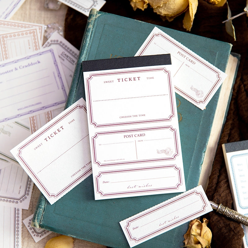 Minimalist Border Journal Notepaper b4