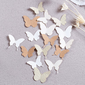 Minimalist Handmade Scrapbok Paper - Butterfly, Bottle, Leaf, Window, Tag, Stamp - Stamprints9