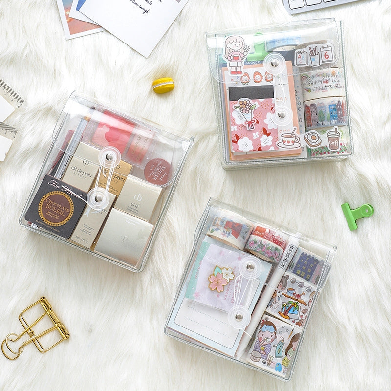 Minimalist Transparent Winding Storage Bag b3