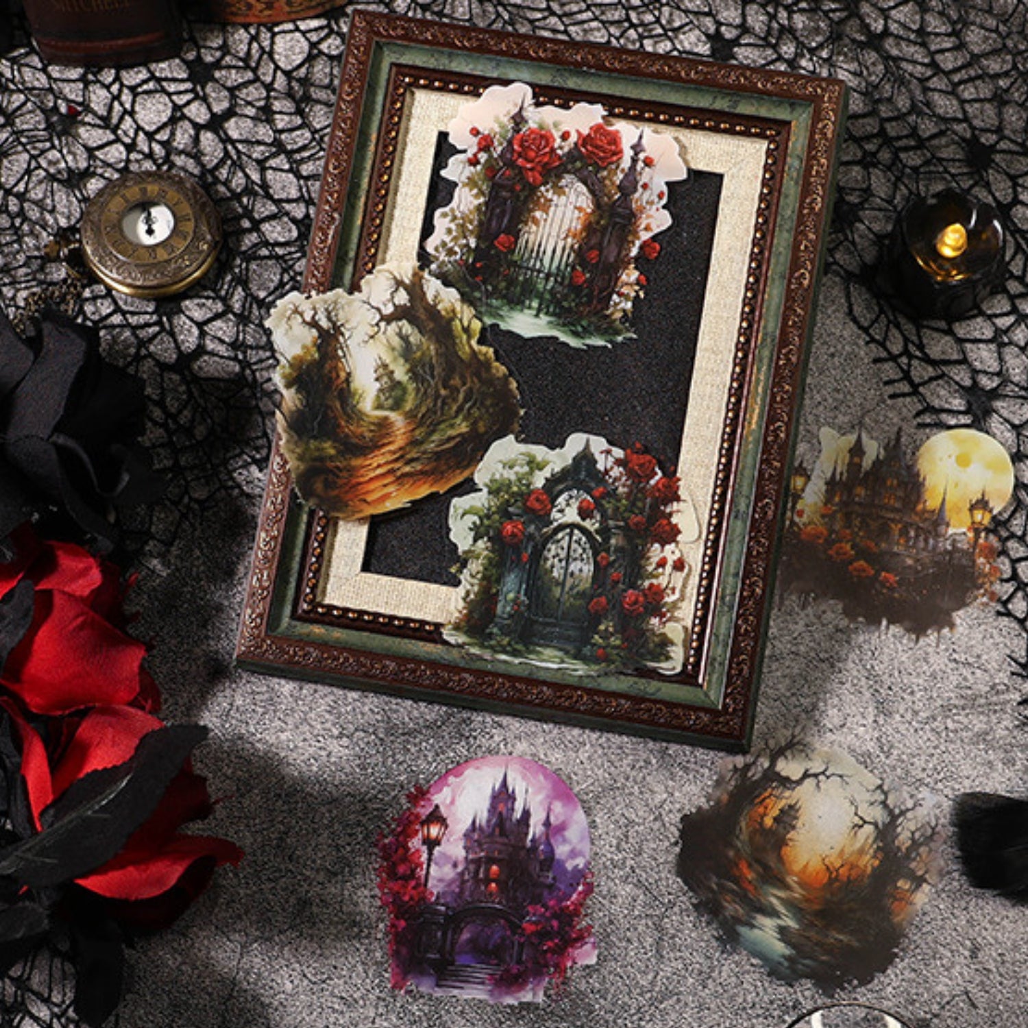 Mist Tales Series Creative Retro PET Clear Sticker Pack 13