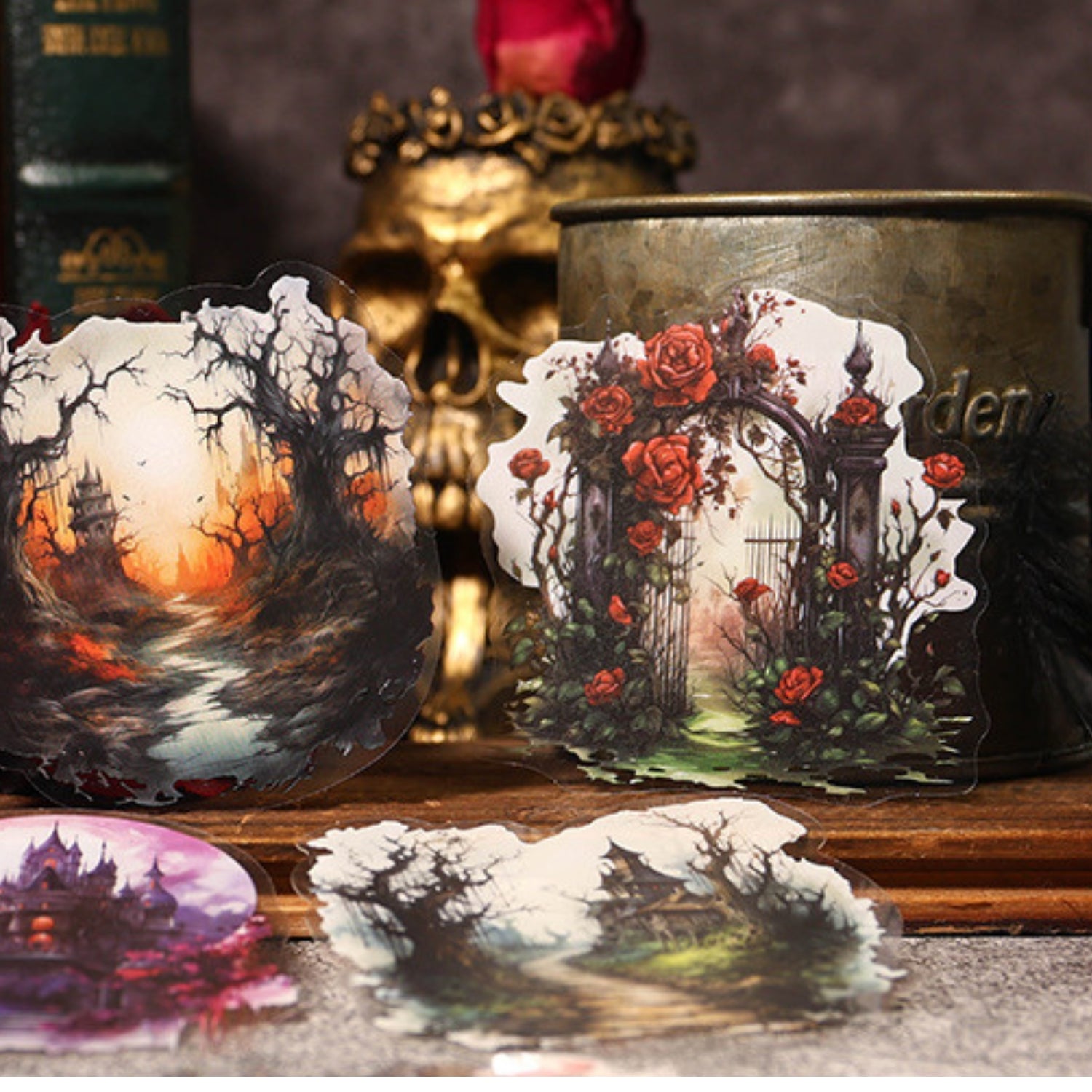 Mist Tales Series Creative Retro PET Clear Sticker Pack 14