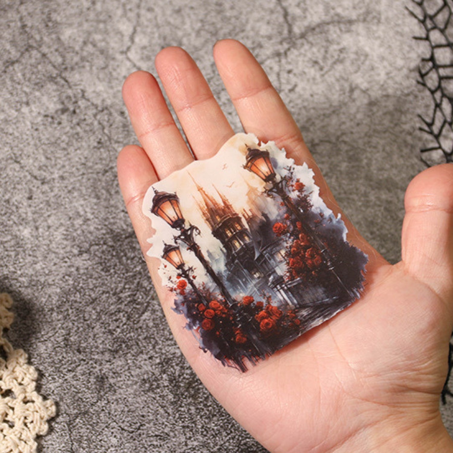 Mist Tales Series Creative Retro PET Clear Sticker Pack 15