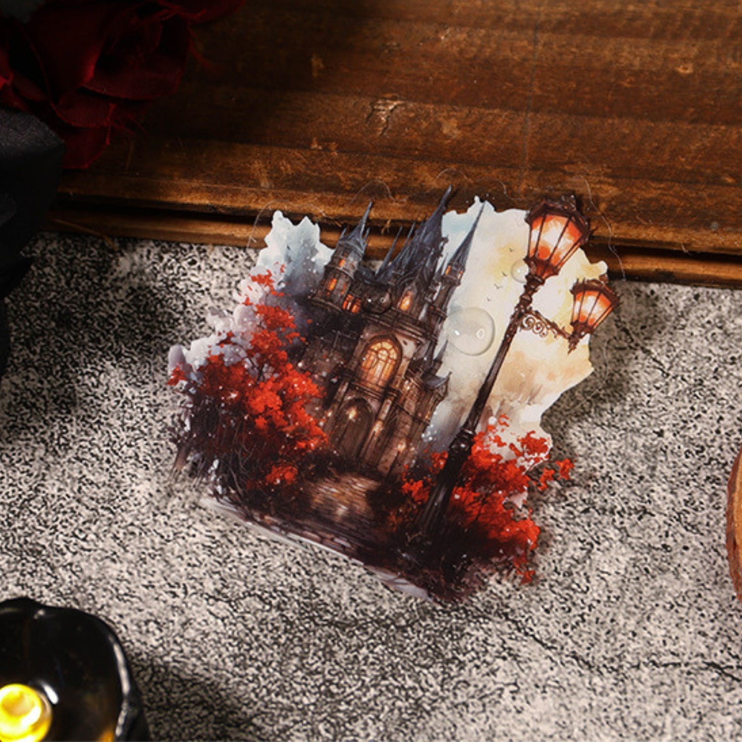 Mist Tales Series Creative Retro PET Clear Sticker Pack 17