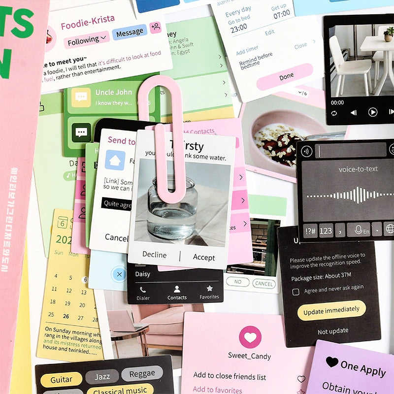 Mobile Phone Internet Chat Adhesive Sticker b