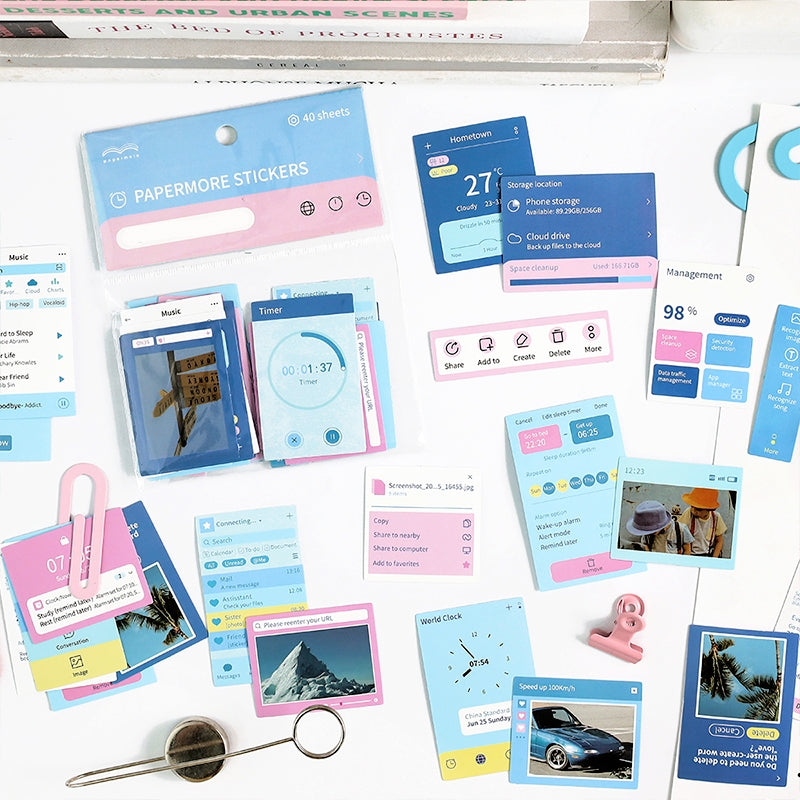 Mobile Phone Internet Chat Adhesive Sticker b2