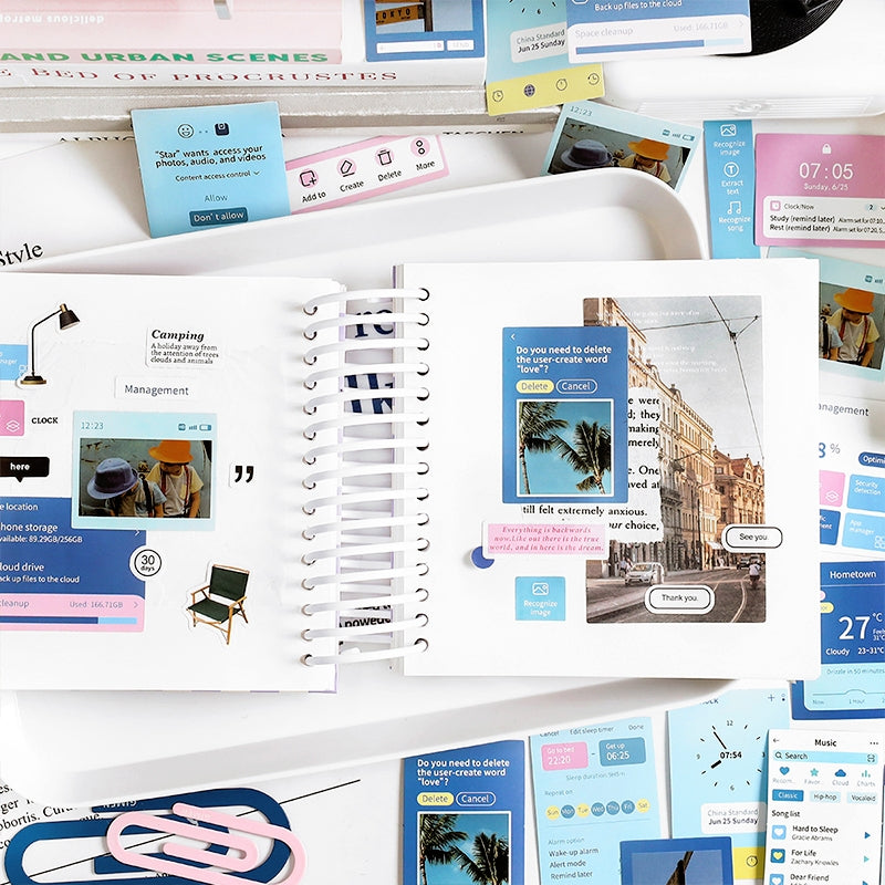 Mobile Phone Internet Chat Adhesive Sticker b6
