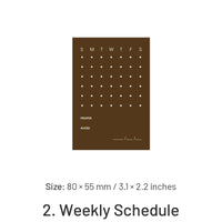 2.Weekly Schedule