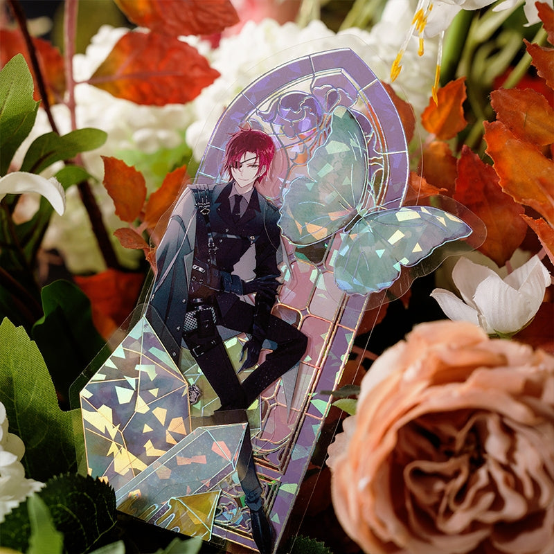 Moonlight Crystal Window DIY Collage Card PET Stickers b3