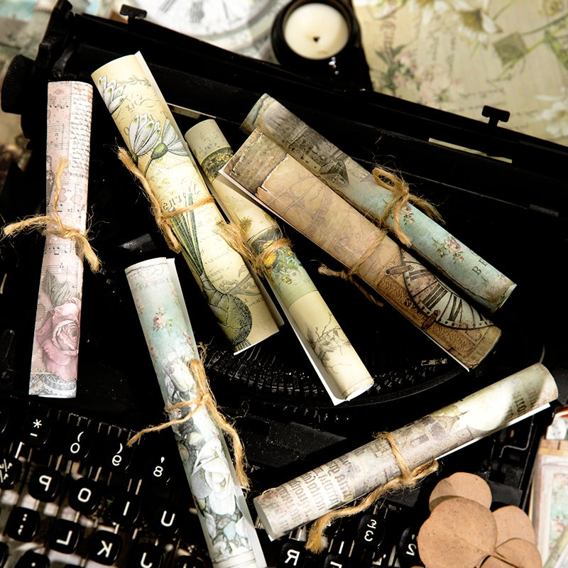 Moonlight Engravings Series Vintage Memo Paper b3