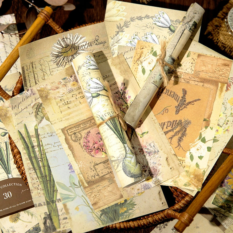 Moonlight Engravings Series Vintage Memo Paper b4