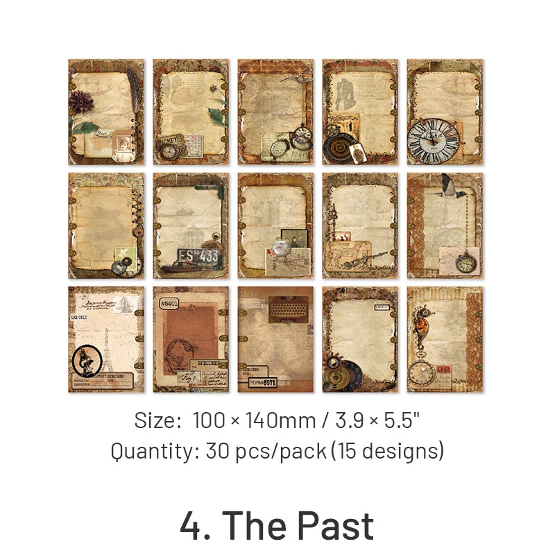 Moonlight Engravings Series Vintage Memo Paper sku-4