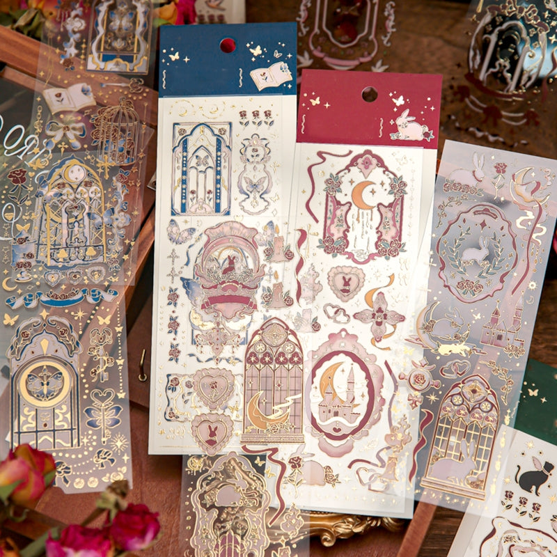 Moonlight Hot Stamping Vinyl Sticker Sheet b4