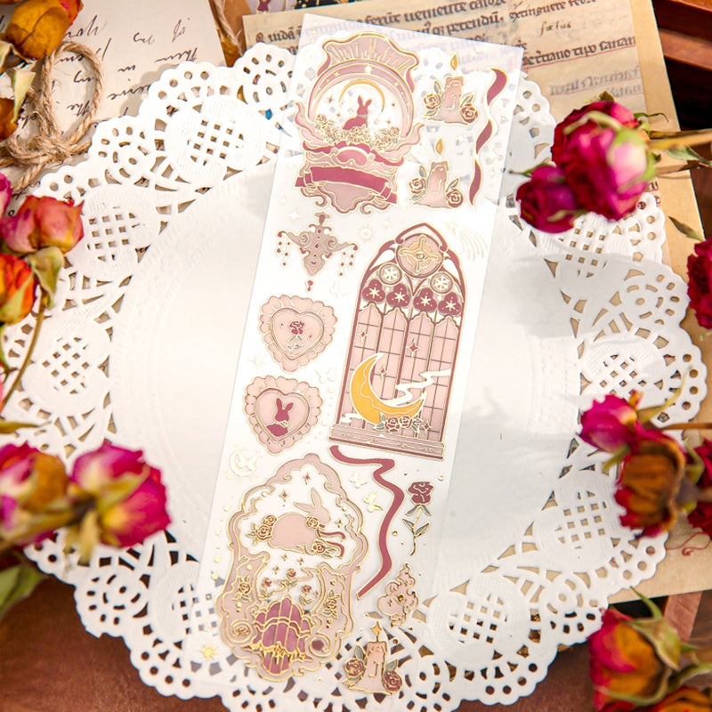 Moonlight Hot Stamping Vinyl Sticker Sheet b6