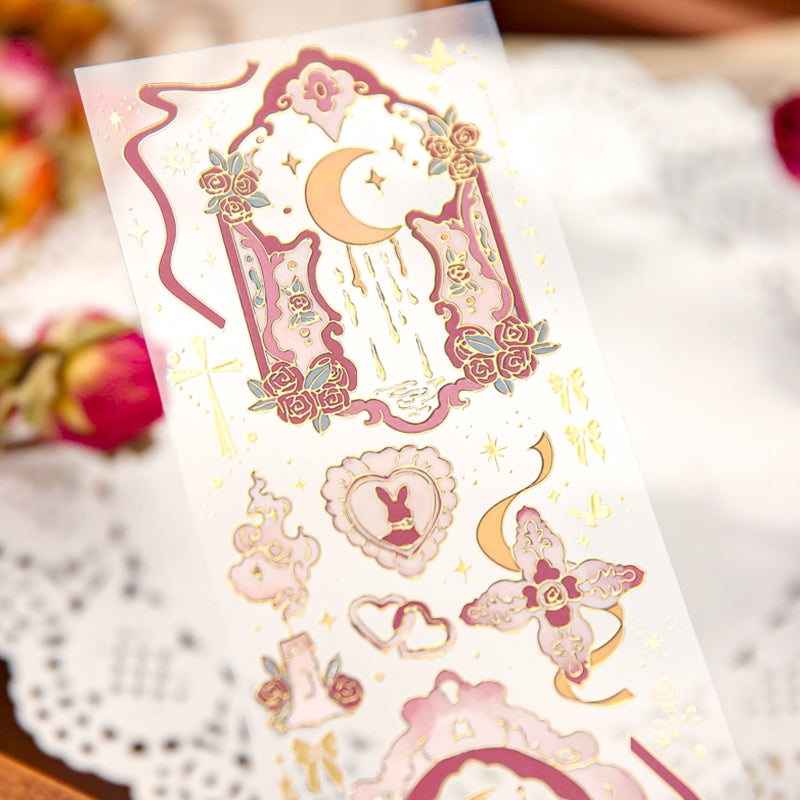 Moonlight Hot Stamping Vinyl Sticker Sheet b7